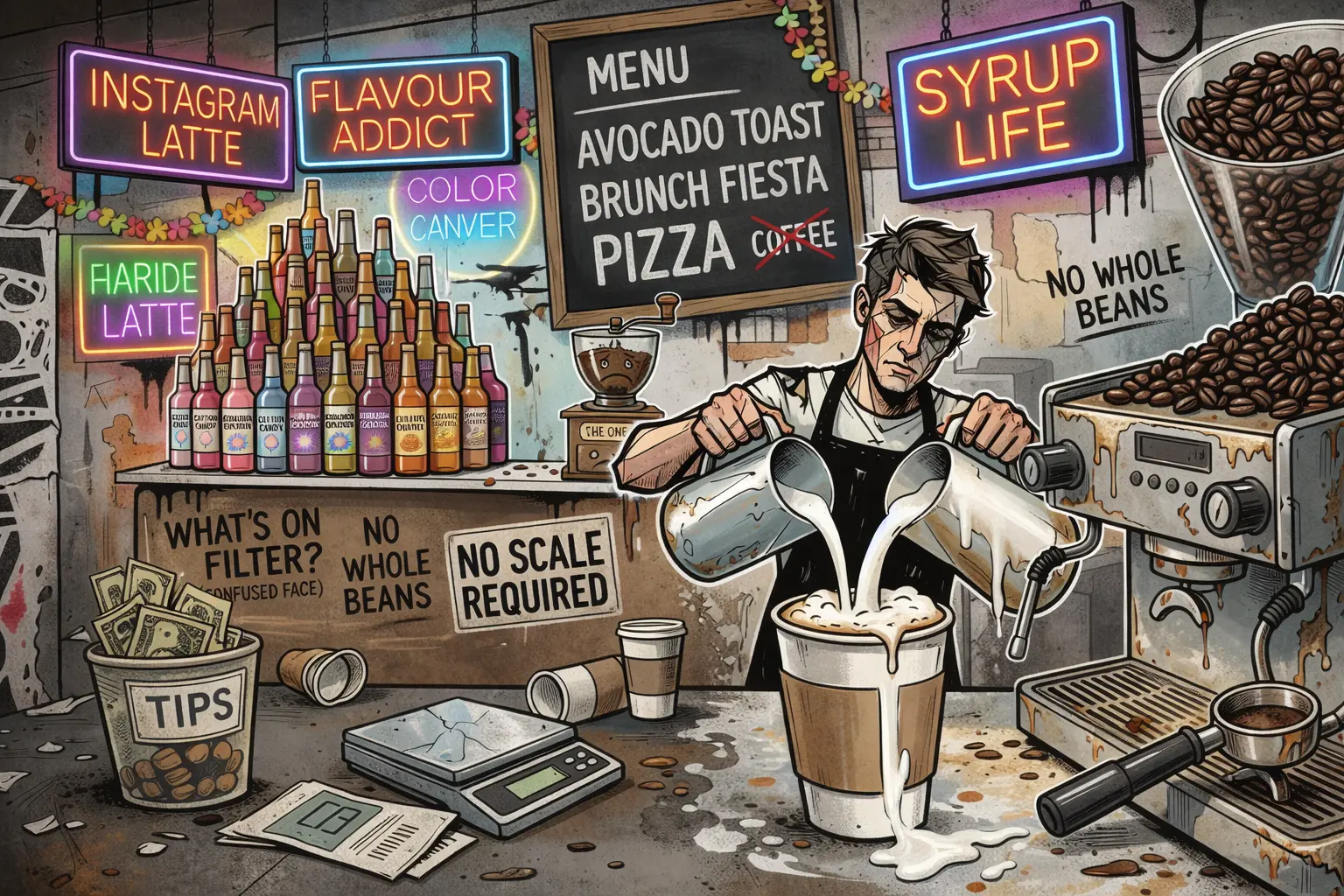 the mediocre latte experience